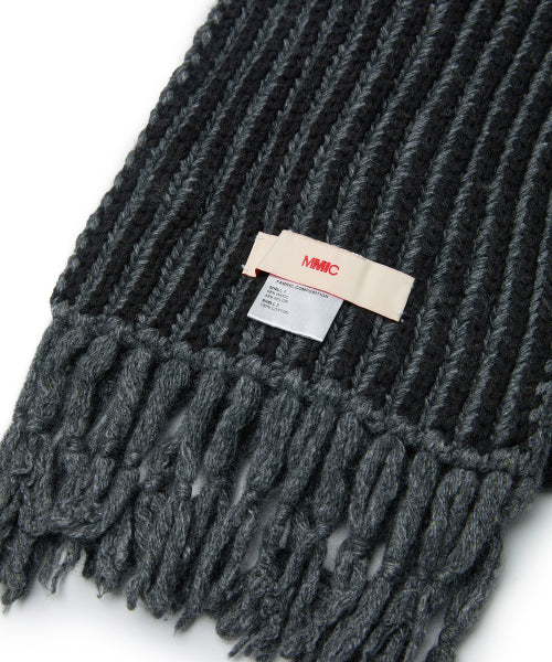 RIFF SCARF (CHARCOAL)