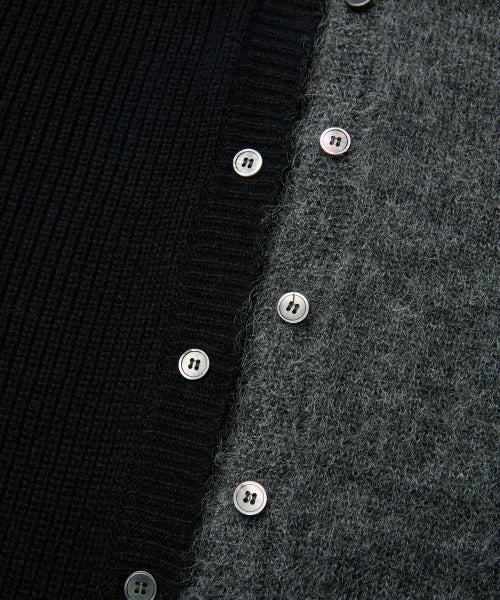 OVERLAP CARDIGAN (BLACK)
