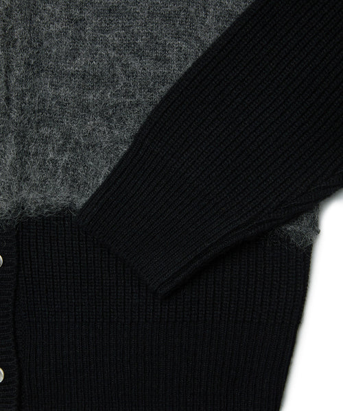 OVERLAP CARDIGAN (BLACK)