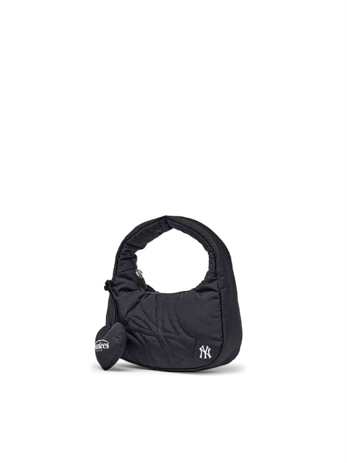 Basic Sportive Stitch Mini Hobo Bag NY (Black)