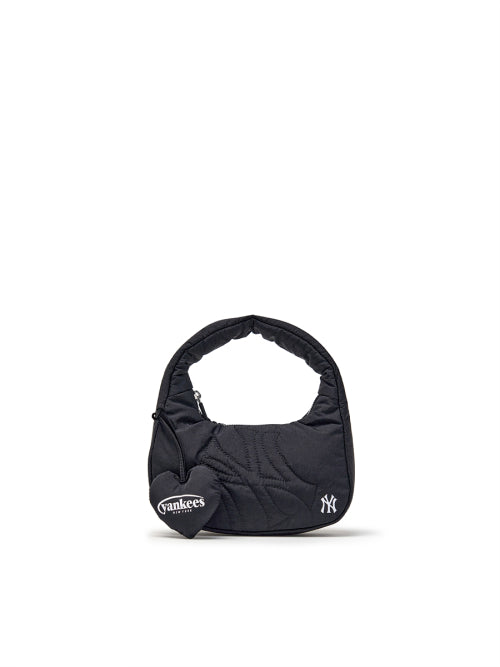 Basic Sportive Stitch Mini Hobo Bag NY (Black)
