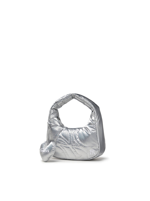 Basic Sportive Stitch Mini Hobo Bag NY (Silver)
