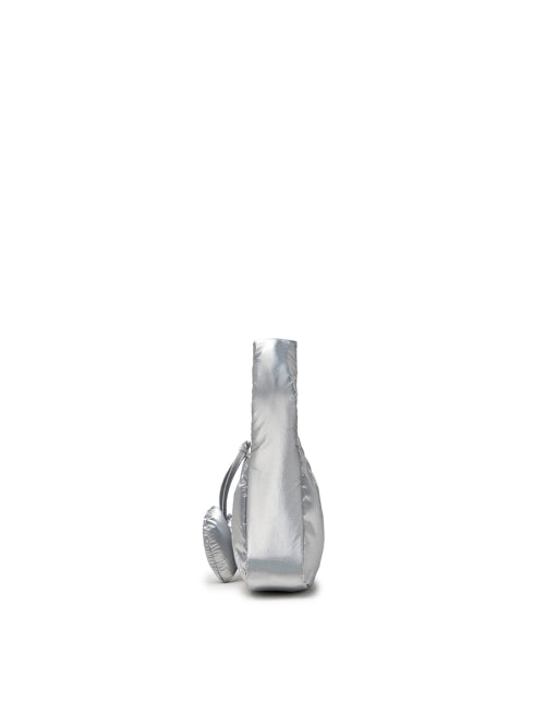 Basic Sportive Stitch Mini Hobo Bag NY (Silver)