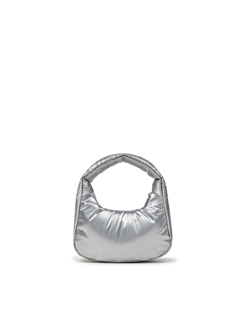 Basic Sportive Stitch Mini Hobo Bag NY (Silver)