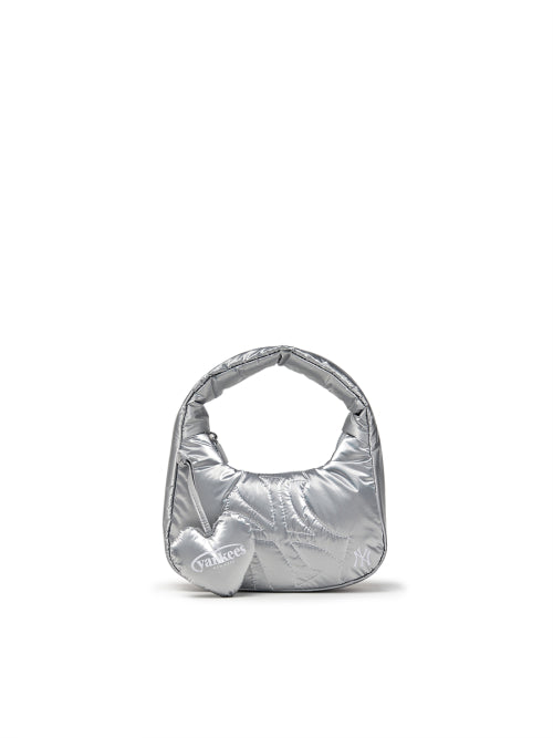 Basic Sportive Stitch Mini Hobo Bag NY (Silver)