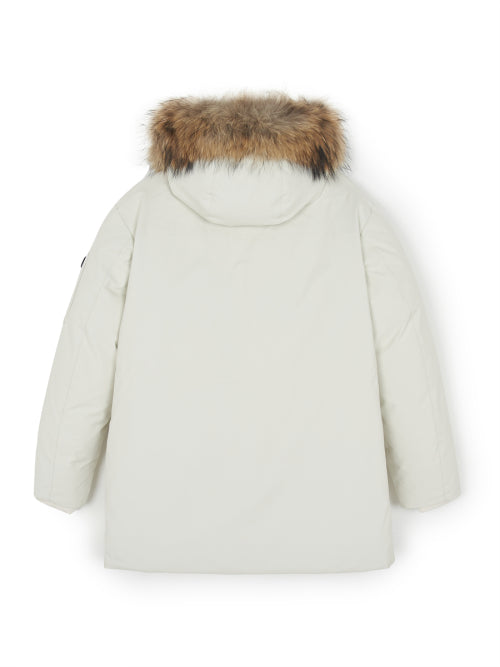 Goff Core Hood FUR Mid Goose Padded BOS (D.Cream)