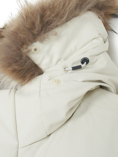 Goff Core Hood FUR Mid Goose Padded BOS (D.Cream)