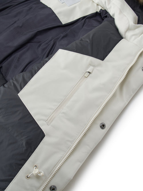 Goff Core Hood FUR Mid Goose Padded BOS (D.Cream)