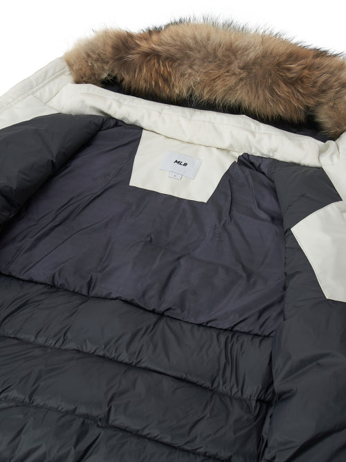Goff Core Hood FUR Mid Goose Padded BOS (D.Cream)