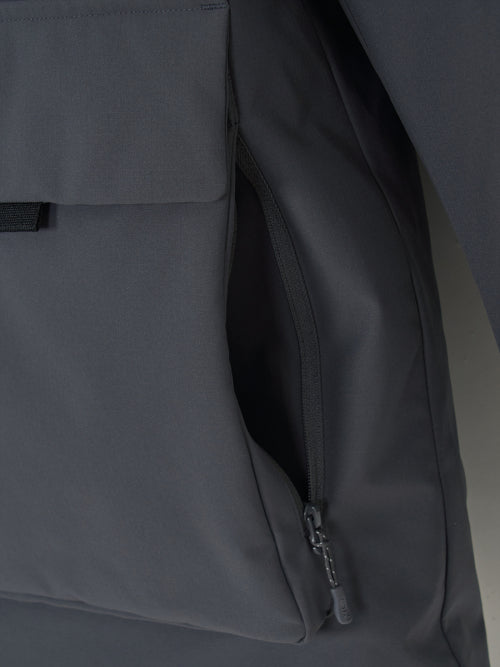 Goff Core Hood FUR Mid Goose Padded BOS (Charcoal Gray)
