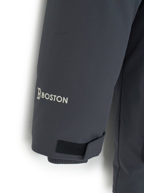 Goff Core Hood FUR Mid Goose Padded BOS (Charcoal Gray)