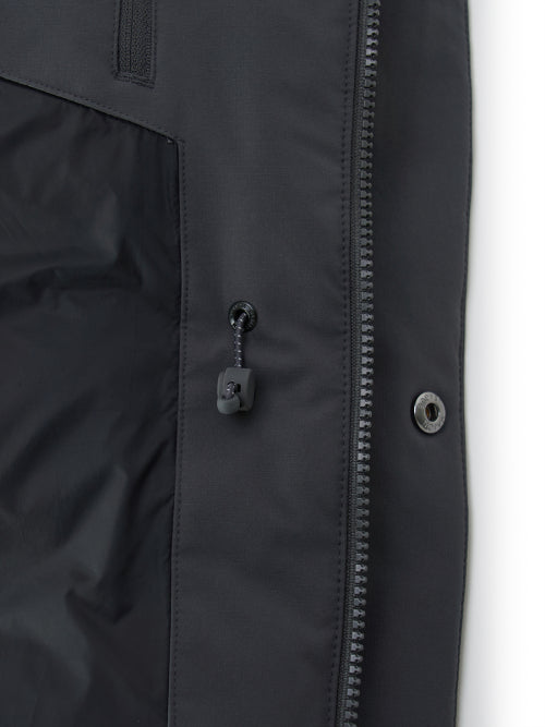 Goff Core Hood FUR Mid Goose Padded BOS (Charcoal Gray)