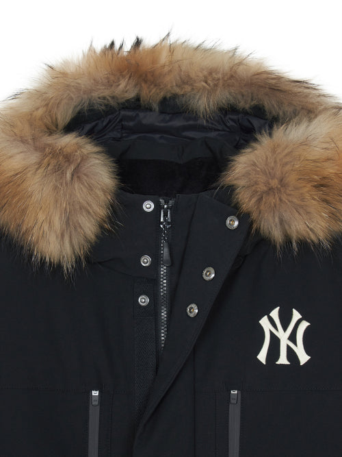 Goffcore Hood FUR Mid Goose Padded NY (Black)