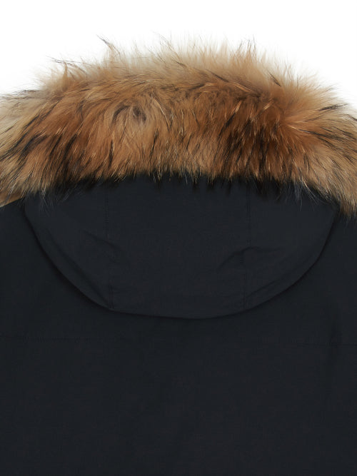 Goffcore Hood FUR Mid Goose Padded NY (Black)