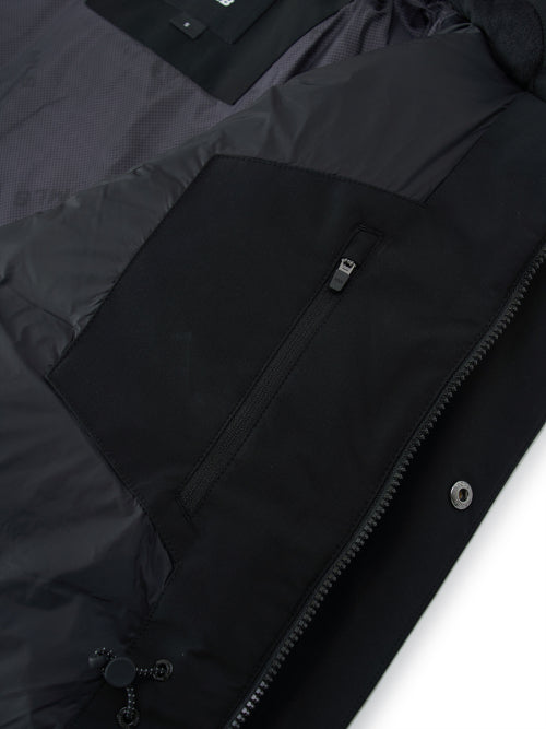Goffcore Hood FUR Mid Goose Padded NY (Black)