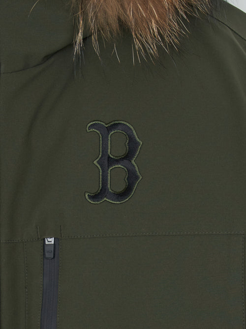Goff Core Hood FUR Mid Goose Padded BOS (D.Khaki)