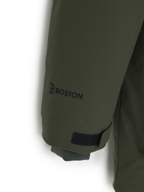 Goff Core Hood FUR Mid Goose Padded BOS (D.Khaki)