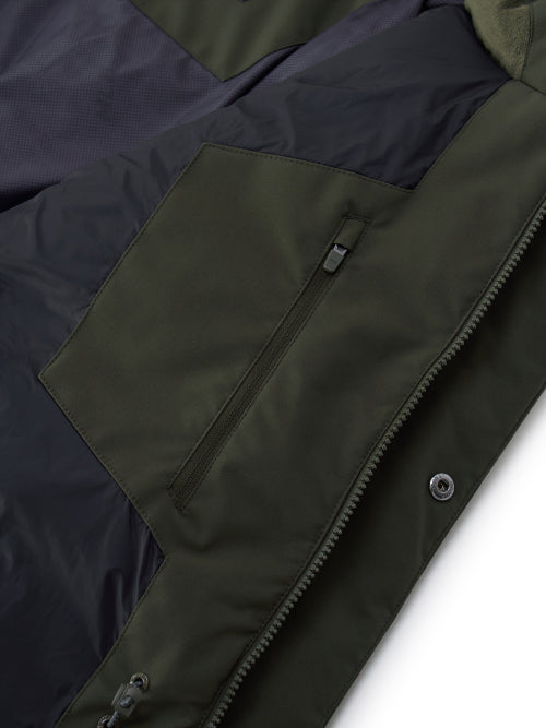 Goff Core Hood FUR Mid Goose Padded BOS (D.Khaki)
