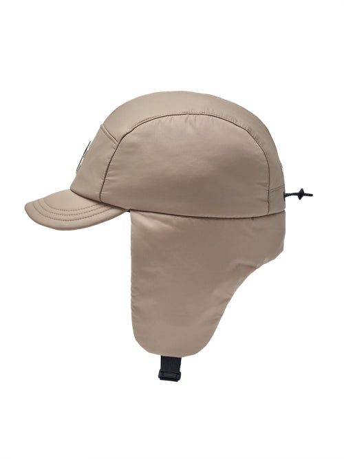 Curved padded earflap cap BOS (Ptn.Beige)