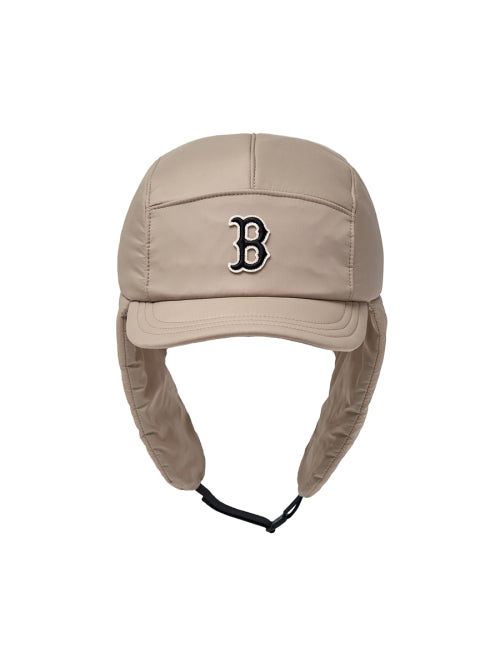 Curved padded earflap cap BOS (Ptn.Beige)