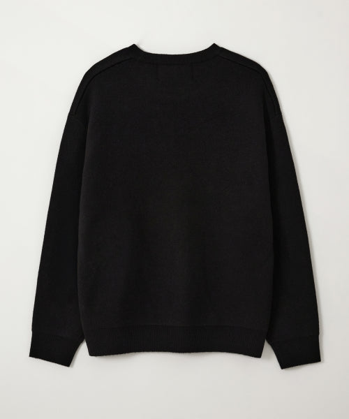 Saturday Retro Mood Pullover Knit Black