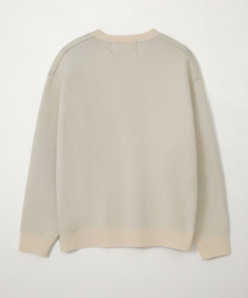 Saturday Retro Mood Pullover Knit Cream