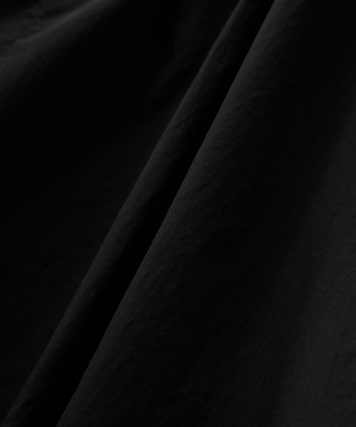 (W) Synthetic Fur Collar Hood Long Down Black