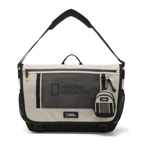 N265ACR510 Parch Messenger Bag 16 BEIGE