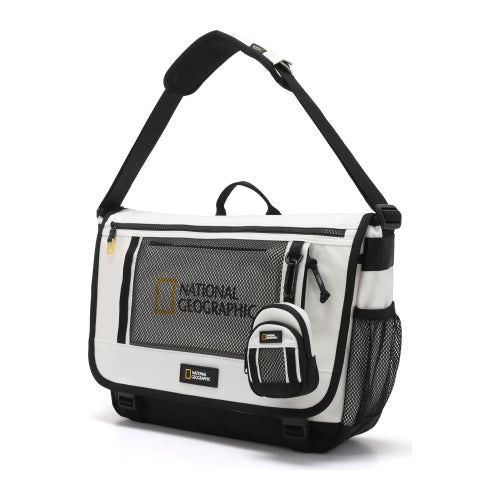 N265ACR510 Parch Messenger Bag 16 WHITE