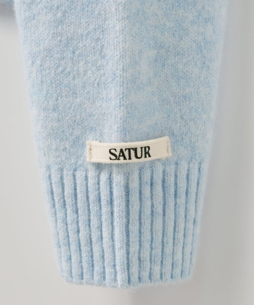 (W) Holiday Angel Knit Cardigan Sky Blue