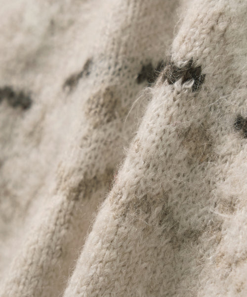 (W) Holiday Angel Knit Cardigan Cream