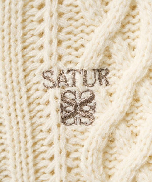 (W) Lawton Cowichan Knit Cardigan Cream