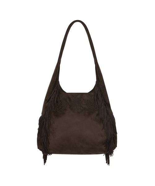 [DISNEY] WISH_GEOMETIC SUEDE BAG(BROWN)