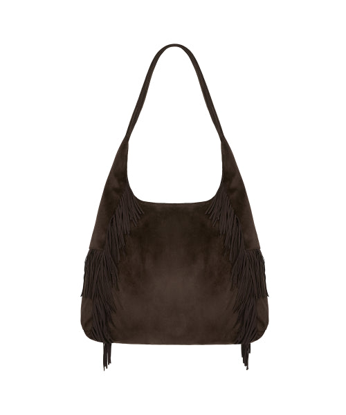 [DISNEY] WISH_GEOMETIC SUEDE BAG(BROWN)