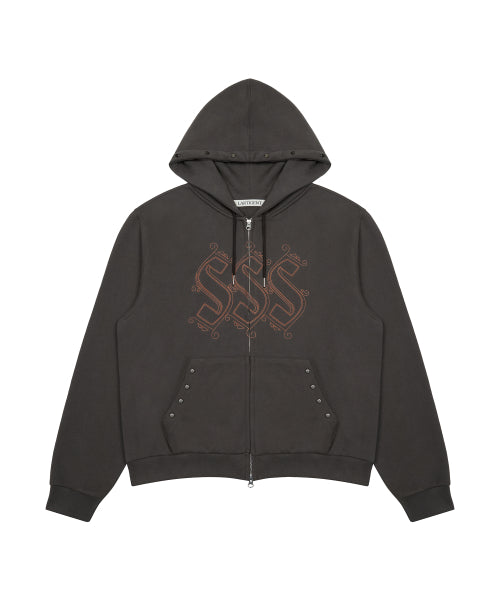 [DISNEY] WISH_SPARKLE HOODIE ZIP-UP(CHARCOAL)