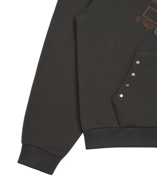 [DISNEY] WISH_SPARKLE HOODIE ZIP-UP(CHARCOAL)