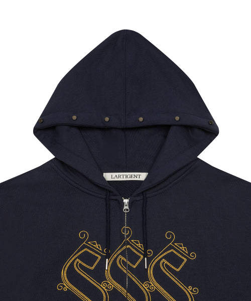 [DISNEY] WISH_SPARKLE HOODIE ZIP-UP(NAVY)