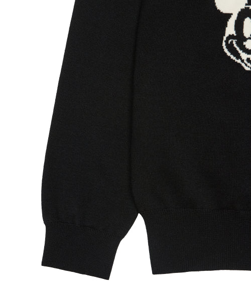 [DISNEY] MICKEY MOUSE_OVER KNIT(BLACK)