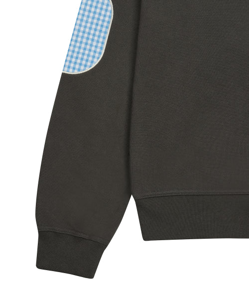 [DISNEY]  WONDERLAND_PATCH SWEATSHIRT(CHARCOAL)