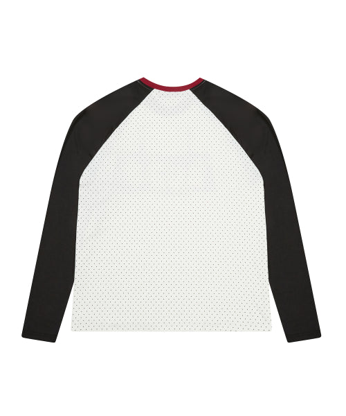 [DISNEY]  WONDERLAND_DOT RAGLAN T-SHIRT(WHITE)
