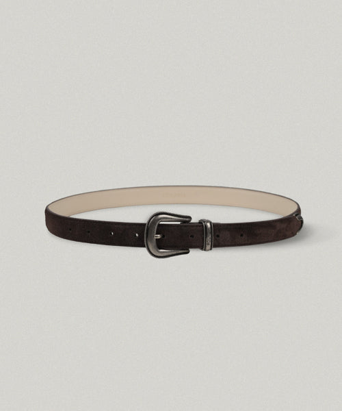 VINTAGE WESTERN BELT [BROWN SUEDE]
