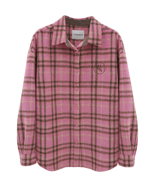 Neige Check Shirt PINK