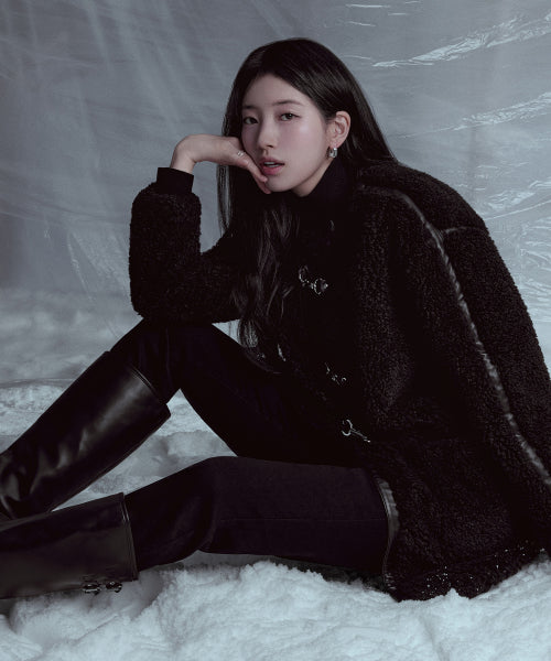 [SUZY] Washing Black Napping New Slim Straight YP4D3140