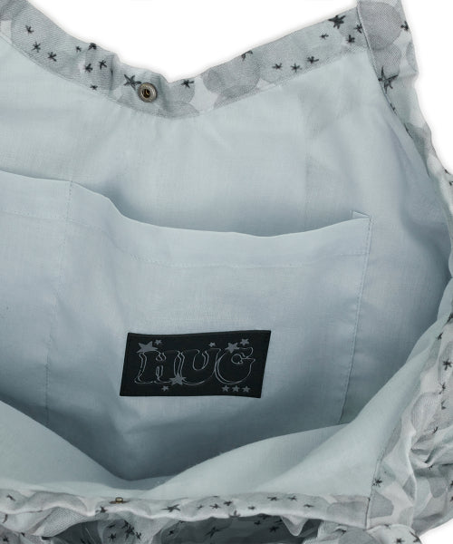 Stardust printed cross bag (Graish blue)