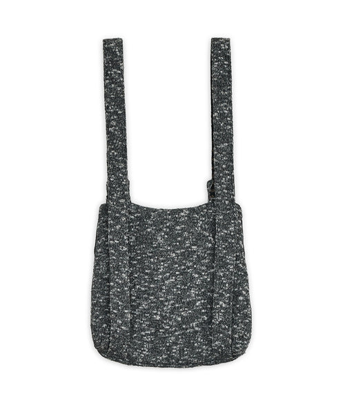 Knitted duffle button back-pack (Charcoal)