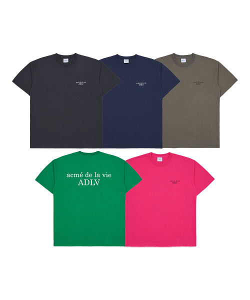 [2PACK] BASIC LOGO SEASON2 SHORT SLEEVE T-SHIRT R (5COLOR)