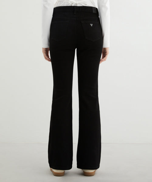 [CORE] Double Paper Black Flared Bootcut YP4D9197