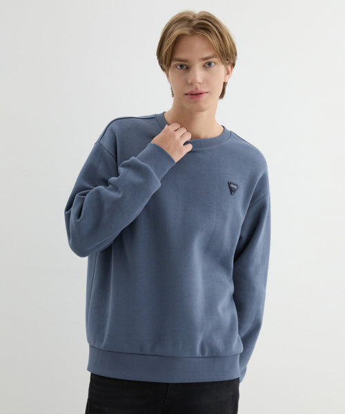 [CORE] Semi-Oversized Fit Mini Triangular Fleece-Lined Sweatshirt MP4K9460