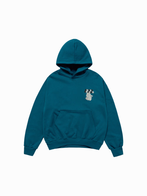 FUZZY FONT DRAGON HOODIE (2COLOR)