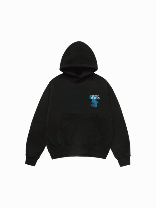 FUZZY FONT DRAGON HOODIE (2COLOR)